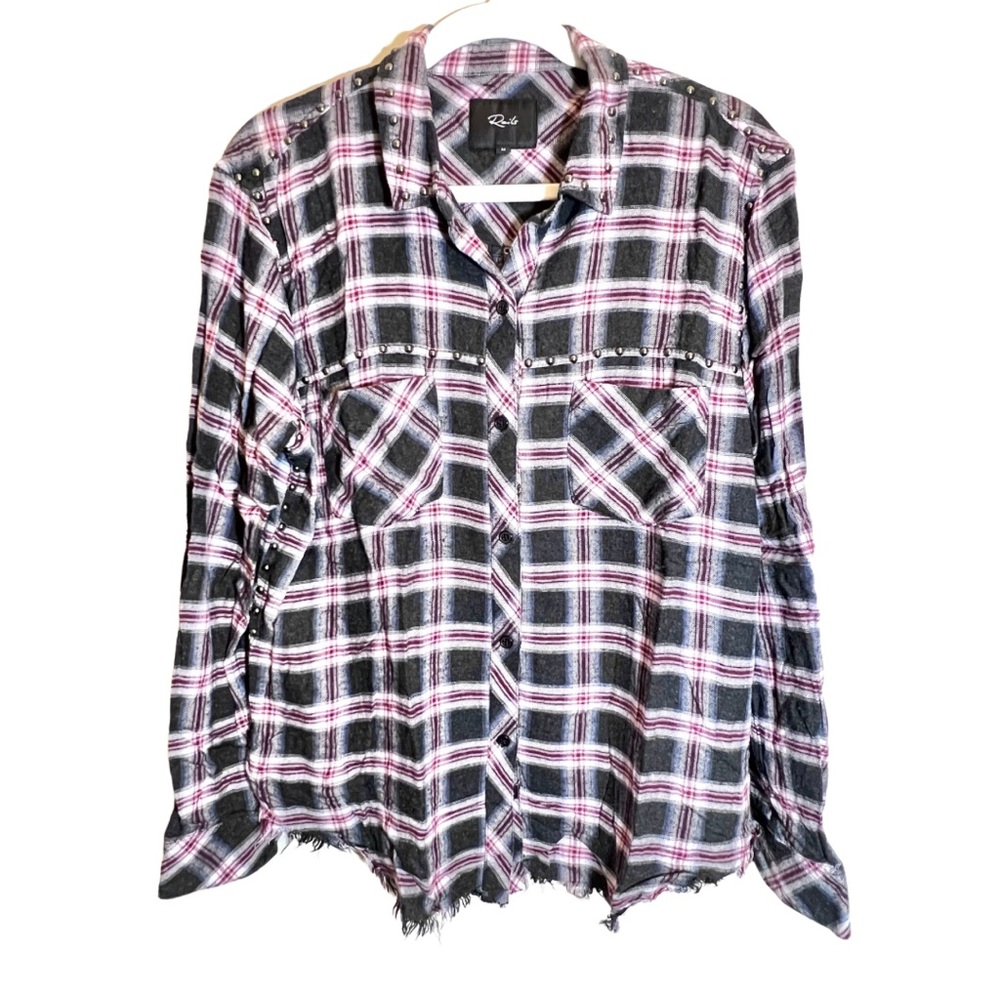 Rails Grey & Red Plaid Shirt
